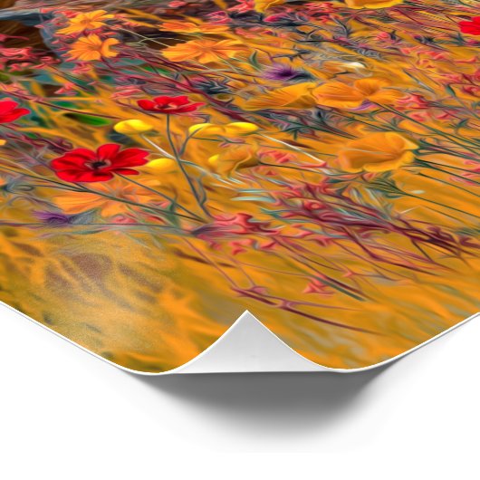 Brittany Spaniel, Hunting Pheasant Perfect Poster (Hoek)