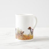 Brittany Spaniel, Hunting Pheasant Porselein Kop (Voorkant rechts)