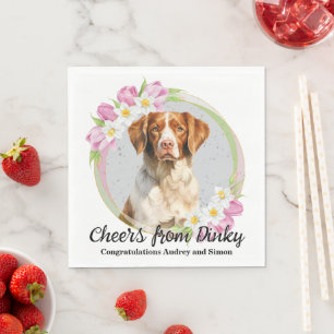 Brittany Spaniel Ik Doe Ook Servetten met Honden F
