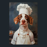 Brittany Spaniel In Chefs Hat Poster, Pet Poster<br><div class="desc">Brittany Spaniel In Chefs Hat Poster, Pet Poster, Brittany In Apron Print, Funny Dog Wall Art, Brittany Portrait, Dog Kitchen Poster, Animal funny bathroom decor, bathroom wall art, funny animal print, toilet humor decor, dog on toilet, are you pooping, toilet paper hat, whimsical wall art, animal bathroom art, printable wall...</div>