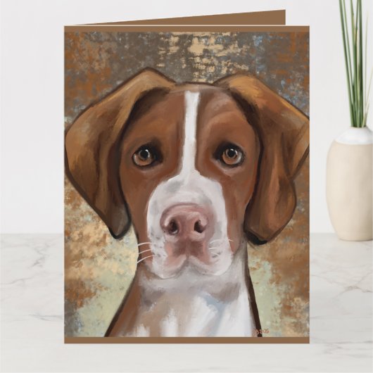 Brittany Spaniel Kaart (Voorkant)