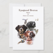 Brittany Spaniel Kaart (Voorkant)