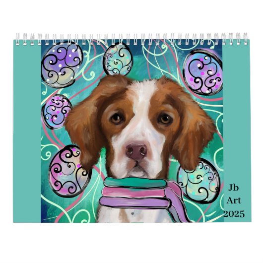 Brittany Spaniel Kalender (Achterkant)