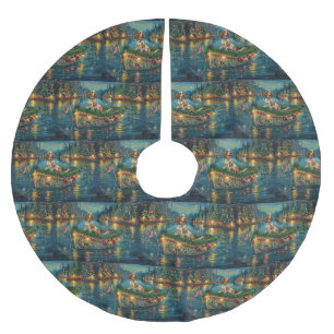 Brittany Spaniel Kerst Feestelijke reis Kerstboom Rok