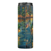 Brittany Spaniel Kerst Feestelijke reis Thermosbeker (Achterkant)