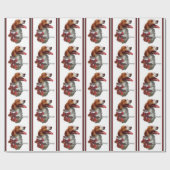 Brittany Spaniel Kerstmis Cadeaupapier (Vlak)