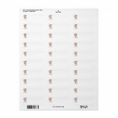 Brittany Spaniel kerstretour label (Full Sheet)