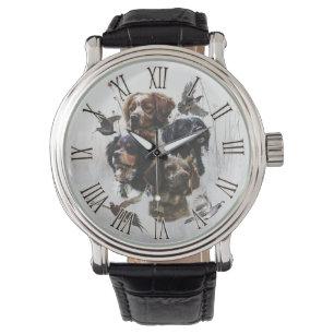 Brittany Spaniel Kunst , Horloge