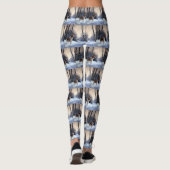Brittany Spaniel Laat het sneeuwen Kerstmis Leggings (Achterkant)