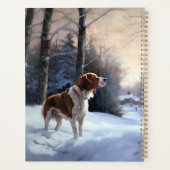 Brittany Spaniel Laissez Neige Noël (Dos)