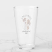 Brittany Spaniel Mama Glas (Achterkant)