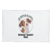 Brittany Spaniel Mama Kussensloop (Achterkant)
