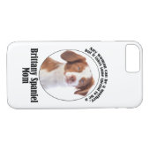 Brittany Spaniel Maman Coque Smartphone (Dos (Horizontal))