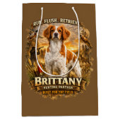 Brittany Spaniel Medium Cadeauzakje (Voorkant)