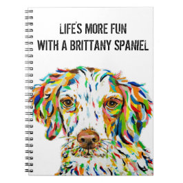 Brittany Spaniel Notitieboek 6,5 x 8,75 inch