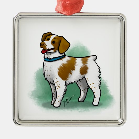 Brittany Spaniel Ornament (Voorkant)
