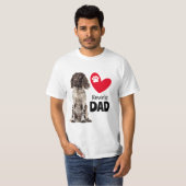 Brittany Spaniel Personalized Dad T-shirt (Devant entier)