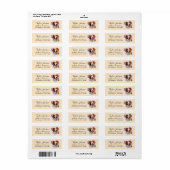 Brittany Spaniel Retour Adres Label (Full Sheet)