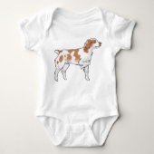 Brittany Spaniel Romper (Voorkant)