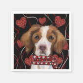 Brittany Spaniel Servet (Voorkant)