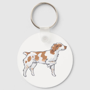 Brittany Spaniel Sleutelhanger