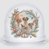 Brittany Spaniel Sneeuwbol (Voorkant)