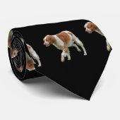 Brittany Spaniel Stropdas (Opgerold)
