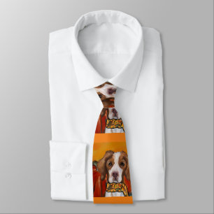 Brittany Spaniel Stropdas