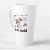 Brittany Spaniel Traits Latte Mok (Linkerhoek)