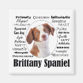 Brittany Spaniel Traits Magneet (Voorkant)