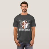 Brittany Spaniel Traits T-Shirt (Voorkant volledig)