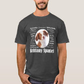 Brittany Spaniel Traits T-Shirt (Voorkant)