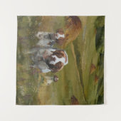 Brittany Spaniel Wandkleed (Voorkant (horizontaal))