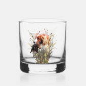 Brittany Spaniel Whisky Glas (Achterkant)