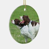 Brittany Spaniels Keramisch Ornament (Rechts)