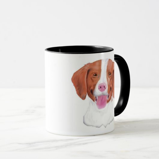 Brittany Spaniels, Shedding Joy.. Mok (Voorkant rechts)