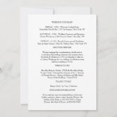 Brittany Wedding Welcome Letter and Itinerary (Achterkant)