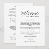 Brittany Wedding Welcome Letter and Itinerary (Voorkant / Achterkant)