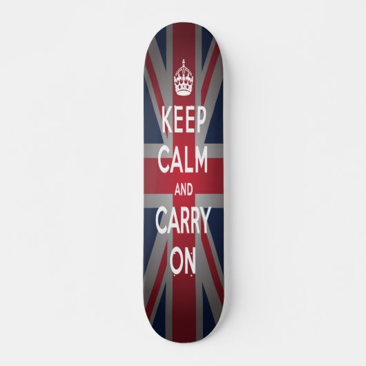 Britten houden kalm dragen oude school skateboard (Voorkant)
