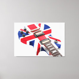 BRITTEN KOMEN GITAAR 32x48 Canvas Afdruk