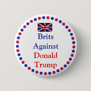 Britten tegen Donald Trump Button