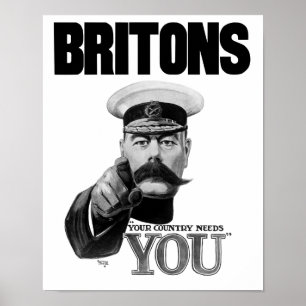 Britten Uw land heeft u nodig - Lord Kitchener Poster