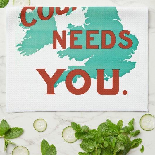 Britten! Uw land heeft u nodig Theedoek (Gevouwen)