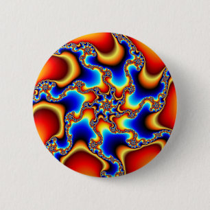 Brittle - Fractal Ronde Button 5,7 Cm