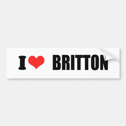 BRITTON 2010 BUMPERSTICKER (Voorkant)