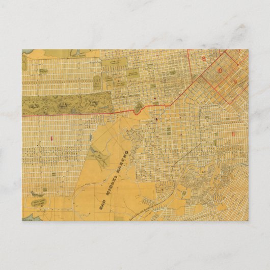 Britton and Rey's Guide map Briefkaart (Voorkant)
