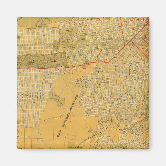 Britton and Rey's Guide map Magneet (Voorkant)