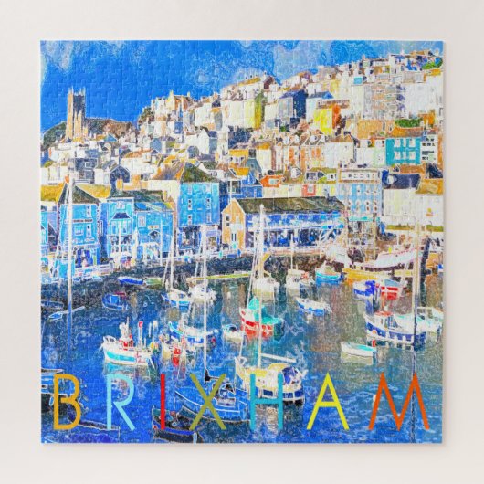 Brixham Devon VK Legpuzzel (Verticaal)
