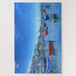 Brixham Harbor: Colorful Boats & Devon Hillside Legpuzzel