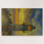 Brixham Harbor Lighthouse Turner Style Art Puzzle (Horizontal)